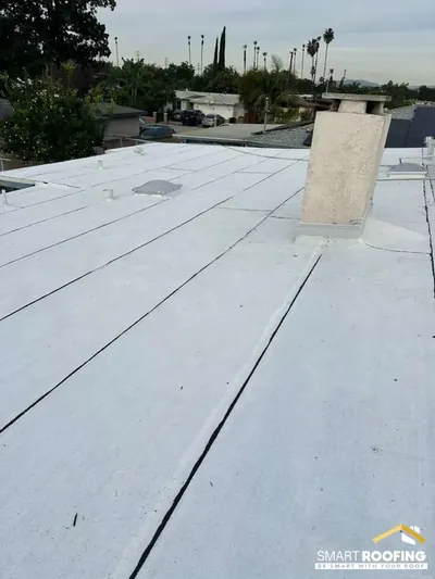 Smart Roofing project - Flat Roof Installation - Large Building, 25-Photo Detailed Project in Los Angeles