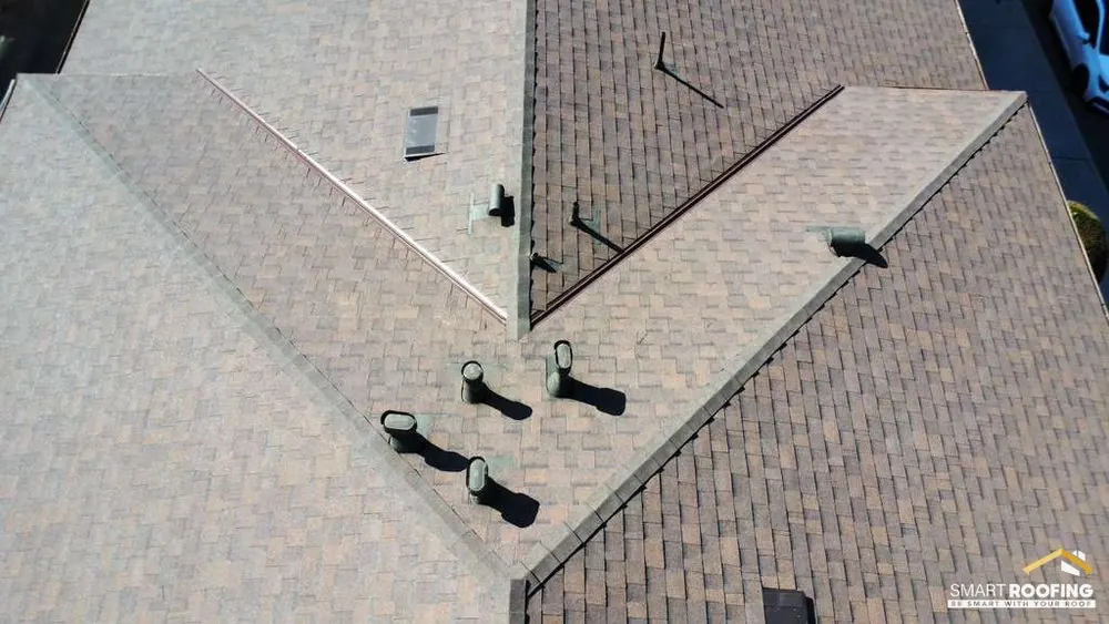 Smart Roofing project - Asphalt Shingle Roof Installation - Charcoal Hip-Roof Home in Los Angeles