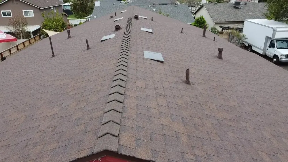 Smart Roofing project - Asphalt Shingle Roof Installation - Brown / Auburn Architectural Shingles in Los Angeles