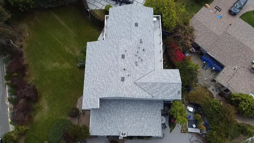 Smart Roofing project - Mixed-System Roof Project - Flat Membrane + Asphalt Shingle Combination in Los Angeles