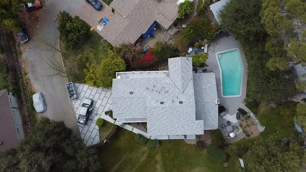 Smart Roofing project - Mixed-System Roof Project - Flat Membrane + Asphalt Shingle Combination in Los Angeles